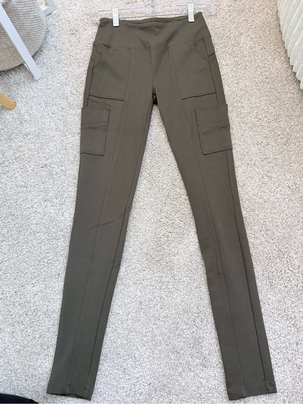 Vylette Olive High-Rise Ponte Legging